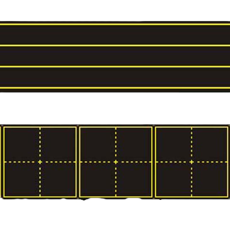 学威 拼音田字格黑板贴磁力磁性儿童黑板墙贴四线三格黑色 2/套