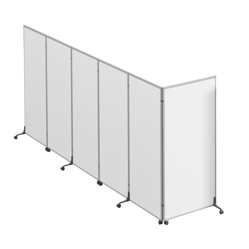 创世人 办公家具办公室移动屏风移动折叠移动屏风车间高隔断板式推拉隔墙