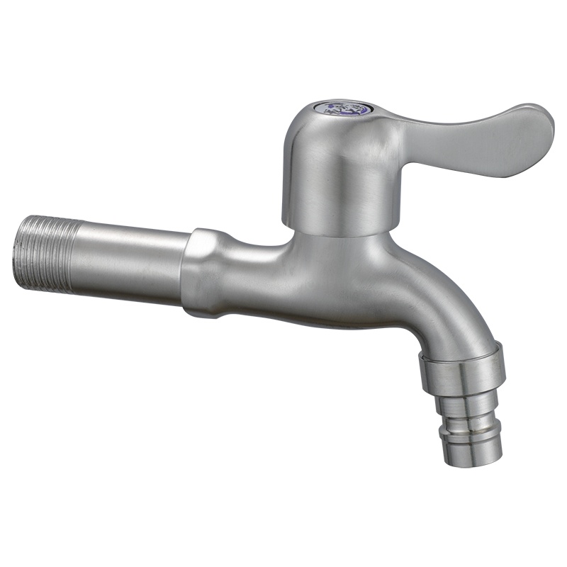 304不锈钢洗衣机龙头拖把池水龙头T型4分加长快开水龙头