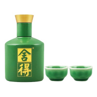 52度翡翠舍得品酒杯纪念版收藏摆件小酒版100ml小礼盒