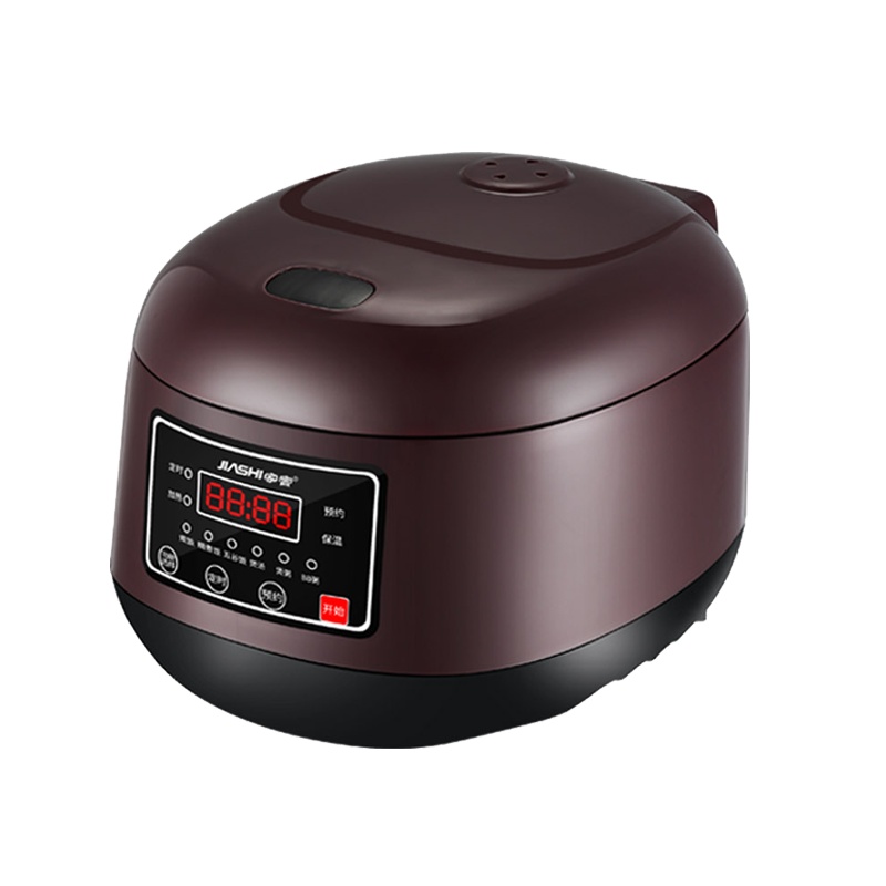 家實(JIA Shi) 电饭煲3L黄晶内胆棕色升智能预约多功能家用电饭锅小型家用微电脑式底盘加热不粘锅不溢锅