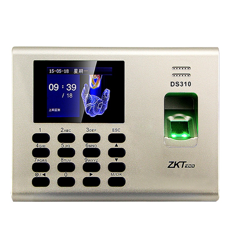 ZKTeco/熵基科技DS310指纹考勤机 网络通讯+U盘功能 指纹式打卡机 内置电池