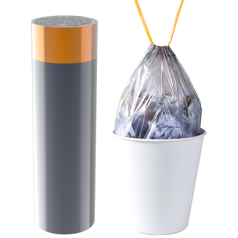 太力 抽绳收口垃圾袋家用实惠装手提式加厚宿舍厨房中号垃圾塑料袋