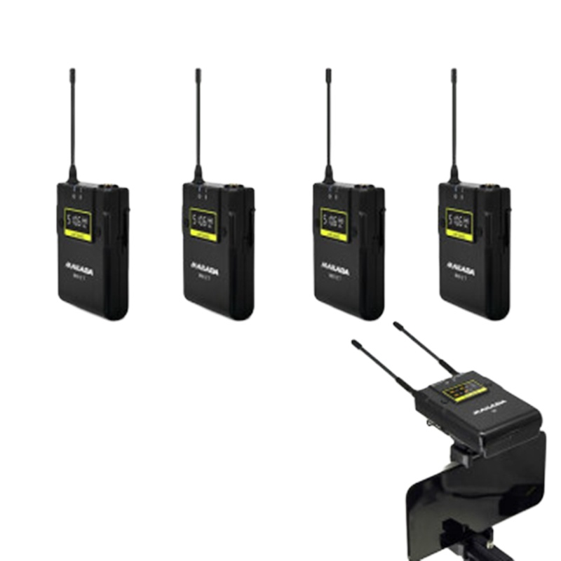 麦 拉 达 WM12手机直播无线麦克风电脑录音领夹式小蜜蜂收音器单反相机摄像机采访话筒 WM12Q一拖四