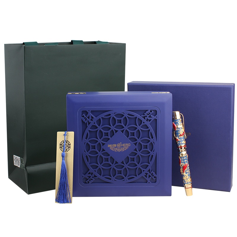 HERO/英雄钢笔2189D金笔尖18K收藏自用套装礼盒钢笔礼物送礼定制生日礼物男士商务送生日礼物送领导长辈