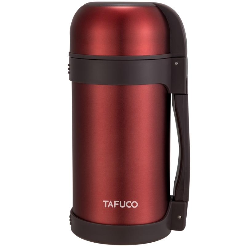 日本泰福高(TAFUCO)焖烧杯 大容量密封不锈钢焖烧壶保温瓶真空带饭闷烧杯饭盒粥桶带小碗背带旅行保温壶