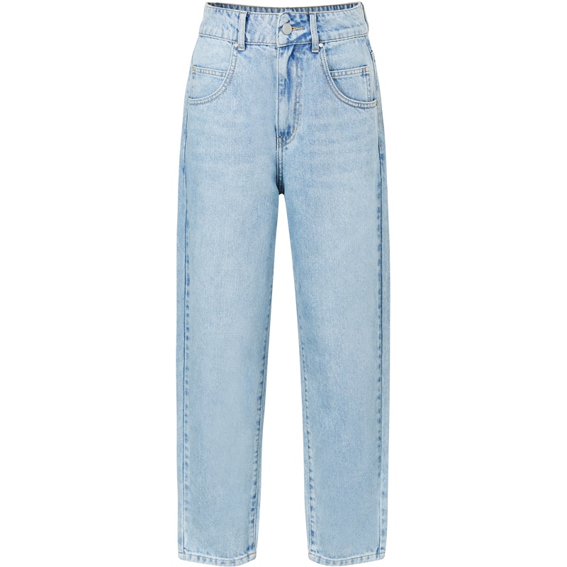 [1件5折价:140]MECITY女装21春季新款韩版街头修身弹力潮流时尚高腰牛仔裤女