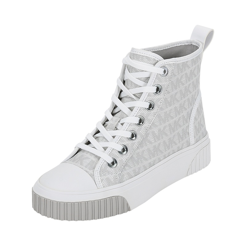 迈克·科尔斯 MICHAEL KORS MK女鞋 织物 系带高帮运动鞋板鞋帆布鞋43T1GTFE6Y