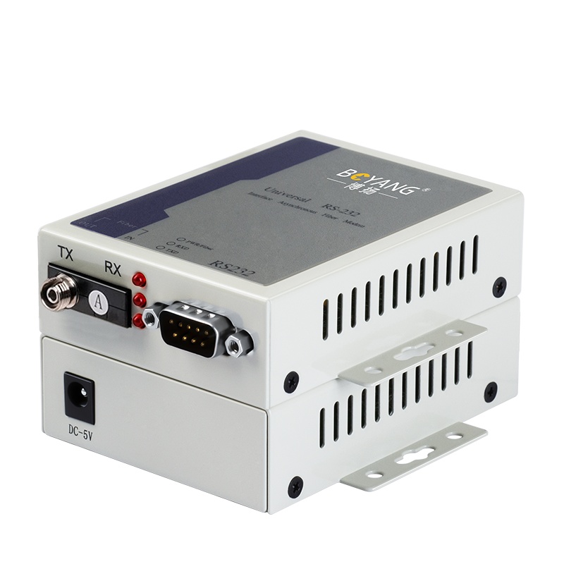 博扬 双向RS232光端机延长器 232转光纤收发器232串口光猫DB9接口 1对 BY-232S-20km