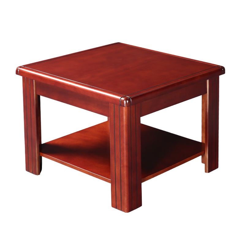 [红心家居]实木贴皮方型茶几 现代中式厚木环保漆小户型客厅茶桌家具