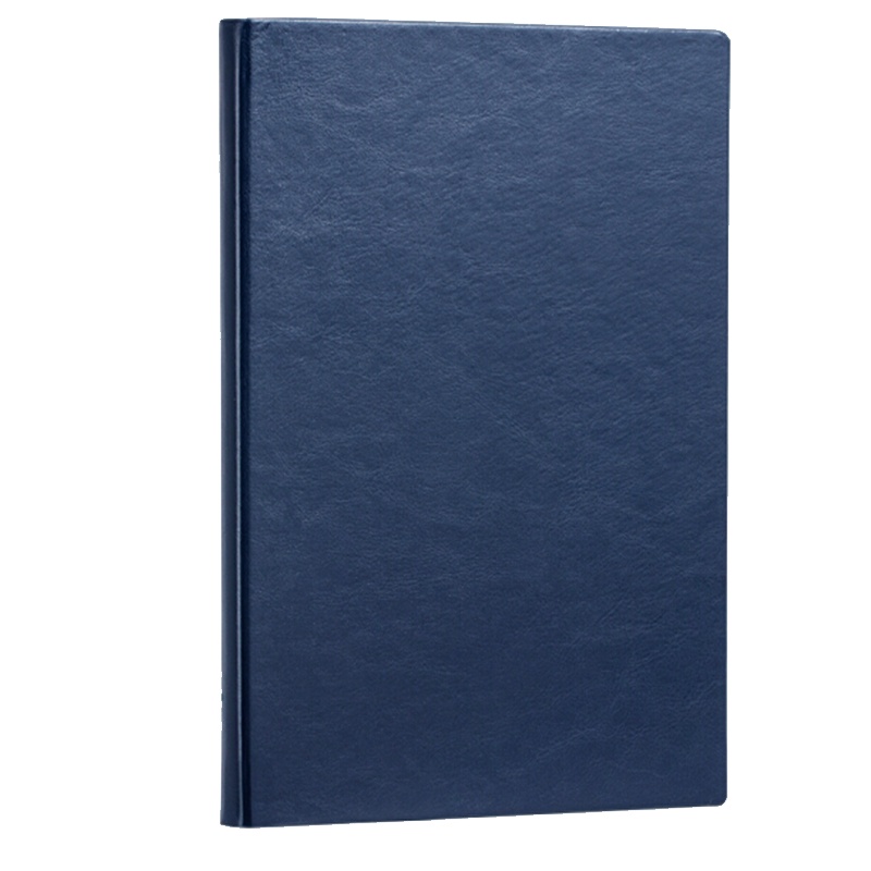 得力 (deli) 3185 16K 加厚商务皮面本 办公会议记事本笔记本子文具160张 蓝色