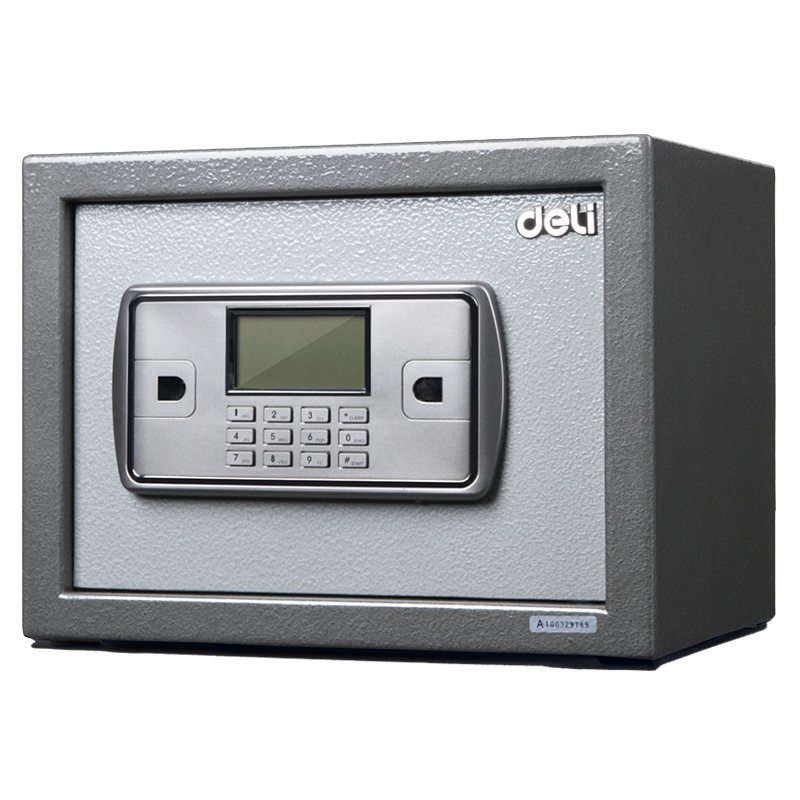 得力deli电子保险箱/柜3641 电子密码保险箱 家用入墙防盗迷你办公通用保险柜