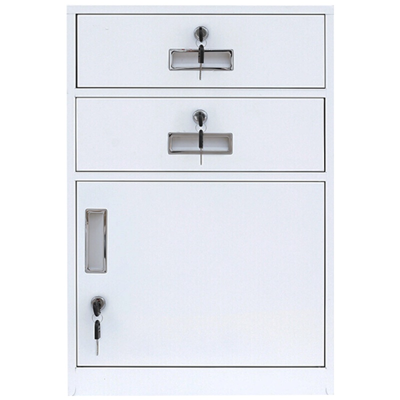 创世人 办公家具矮柜活动柜文件柜抽屉柜桌下柜床头柜铁皮柜二斗一门柜