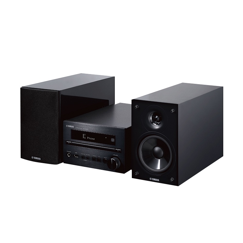 雅马哈(YAMAHA)MCR-B370 音响音箱 客厅家用hifi桌面音响 蓝牙组合音响套装 黑色