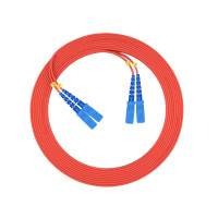 千天(QANTOP)光纤跳线 电信级光纤熔接收发器尾纤 光端机适用SC-SC多模双芯- QT-GXTX163
