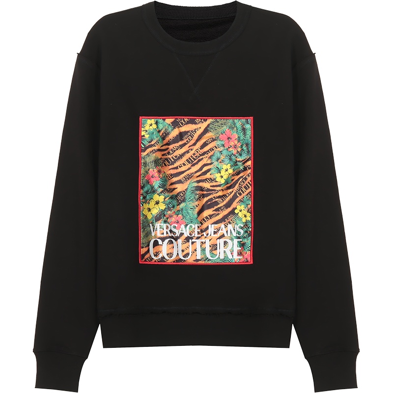 VERSACE JEANS COUTURE 范思哲 男士 棉质圆领长袖卫衣运动衫 B7GVB7KM 30328