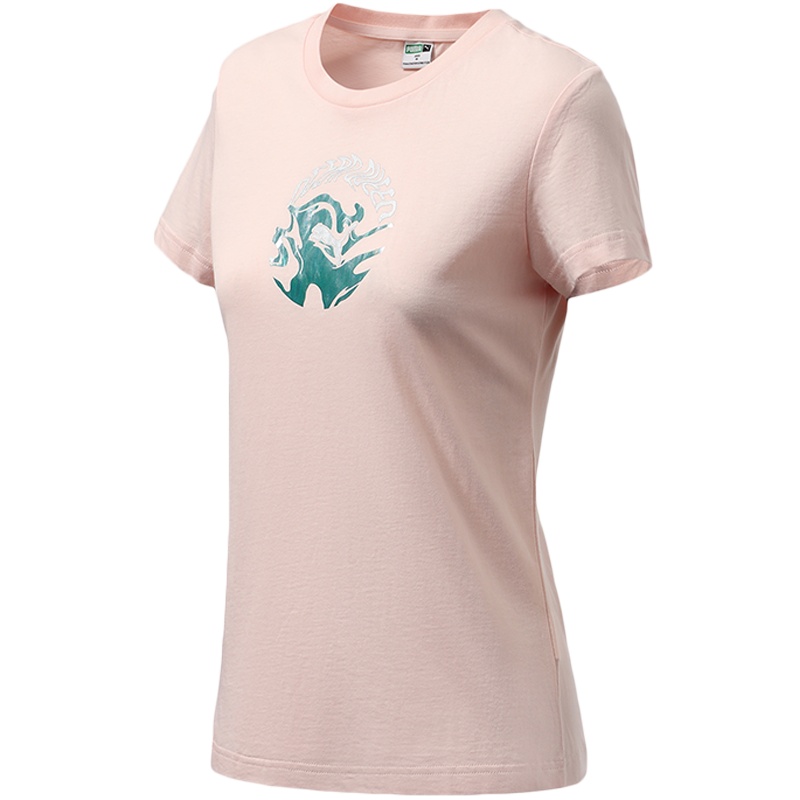 PUMA彪马旗舰女装运动服休闲圆领短袖T恤531454