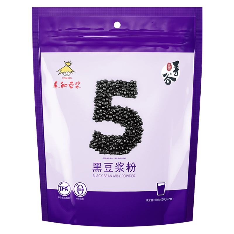 永和豆浆吾谷系列黑豆浆粉 210g(30g*7袋）