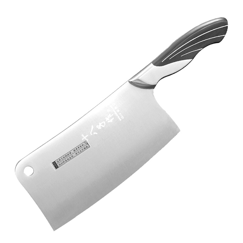 十八子作菜刀大骨刀S2601-A雀之屏斩骨刀 4铬钢刀具 斩骨专用加重不锈钢菜刀阳江正品