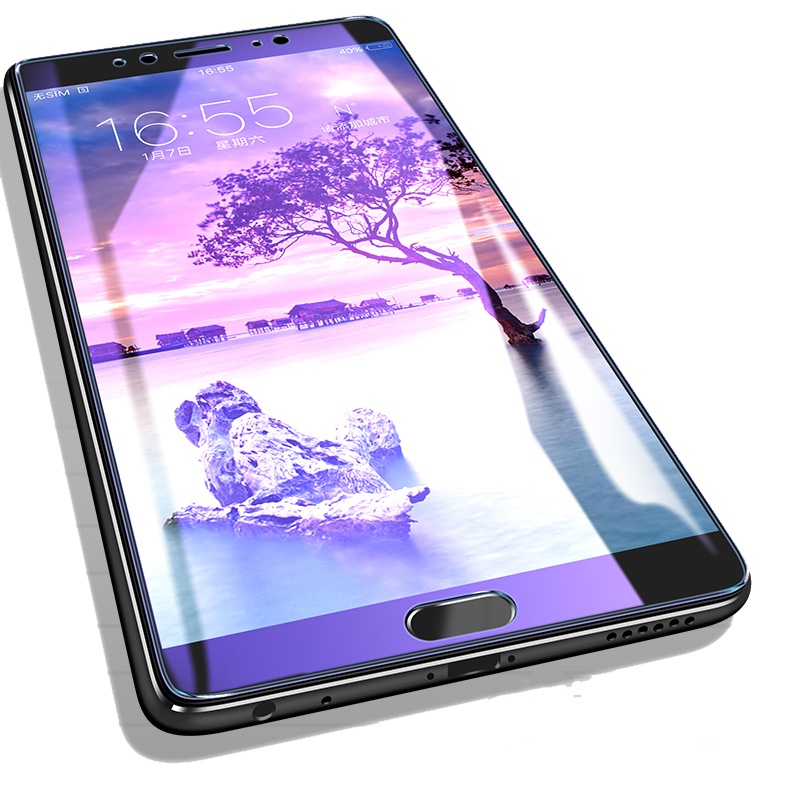 [送手机壳]轻万适用vivox9splus抗蓝光钢化膜防指纹高清前膜x9sp防摔玻璃手机贴膜防紫光保护膜