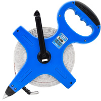 [苏宁自营]保拉(Paola)工具 50米手提式皮尺 卷尺 软尺 摇尺 操场盘尺 土木工程测量架子尺 5320