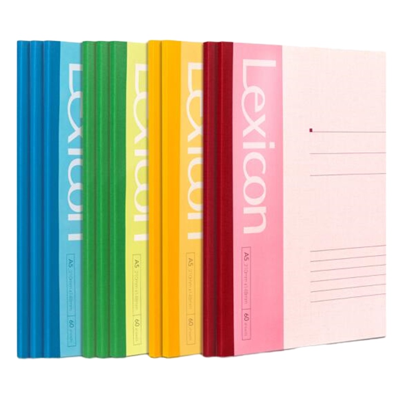 得力(deli)10本A5/60张无线装订笔记本子工作笔记本 7653