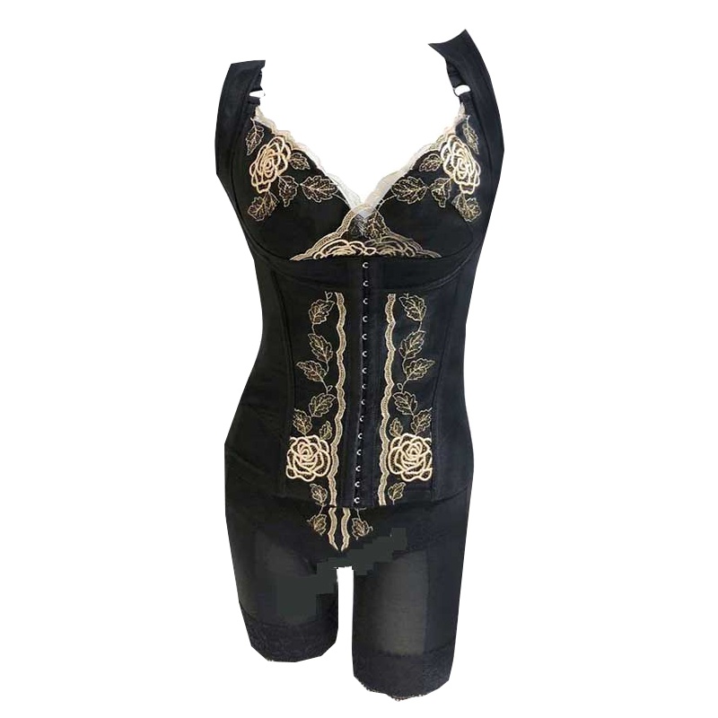 安提尼亚情谜巴黎身材管理器正品黑色塑身衣三件套