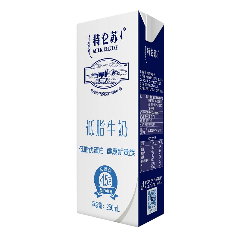 蒙牛 特仑苏 低脂牛奶 250ml*12
