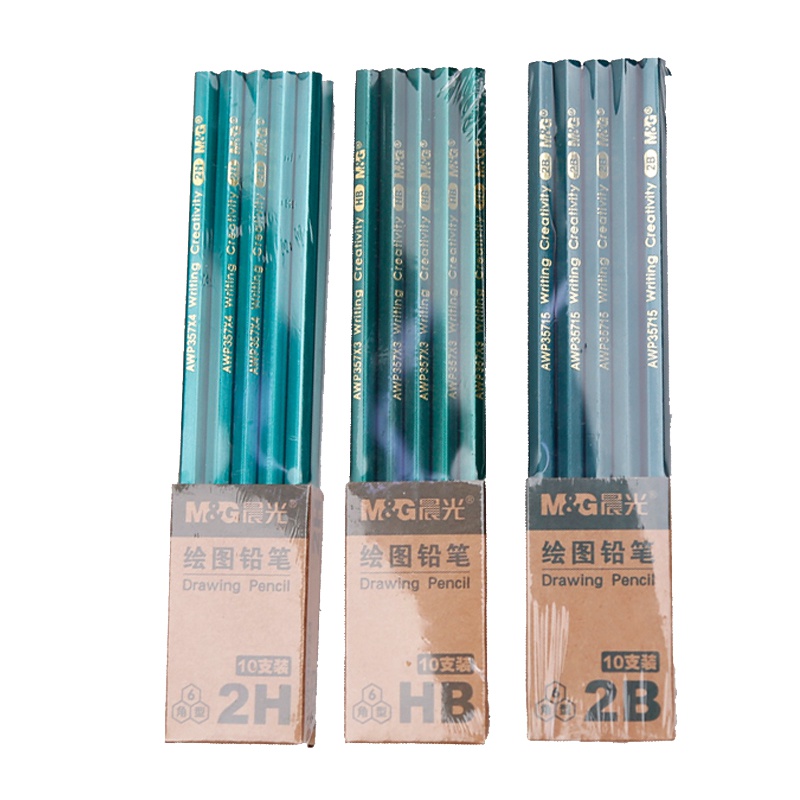 晨光六角铅笔10支/盒 5盒 素描铅笔 绘图铅笔 画画铅笔 绘画铅笔