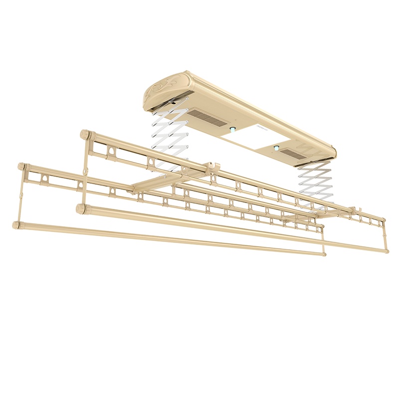 盼盼智能晾衣架阳台升降晾衣架电动遥控伸缩晒衣杆消毒风干
