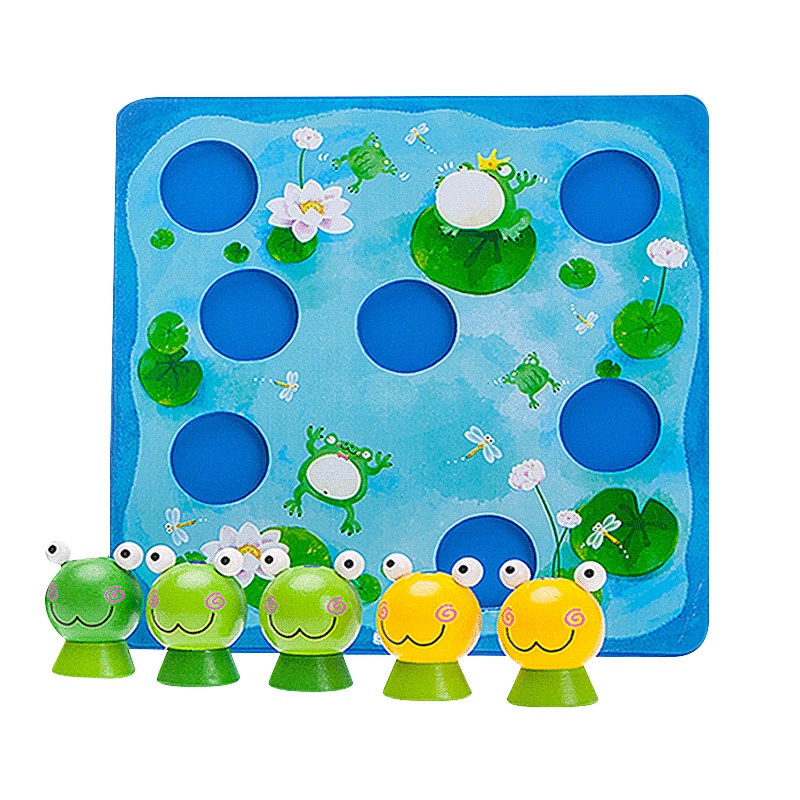 木玩世家 钓青蛙游戏 木制儿童玩具亲子早教互动手眼协调YT8520