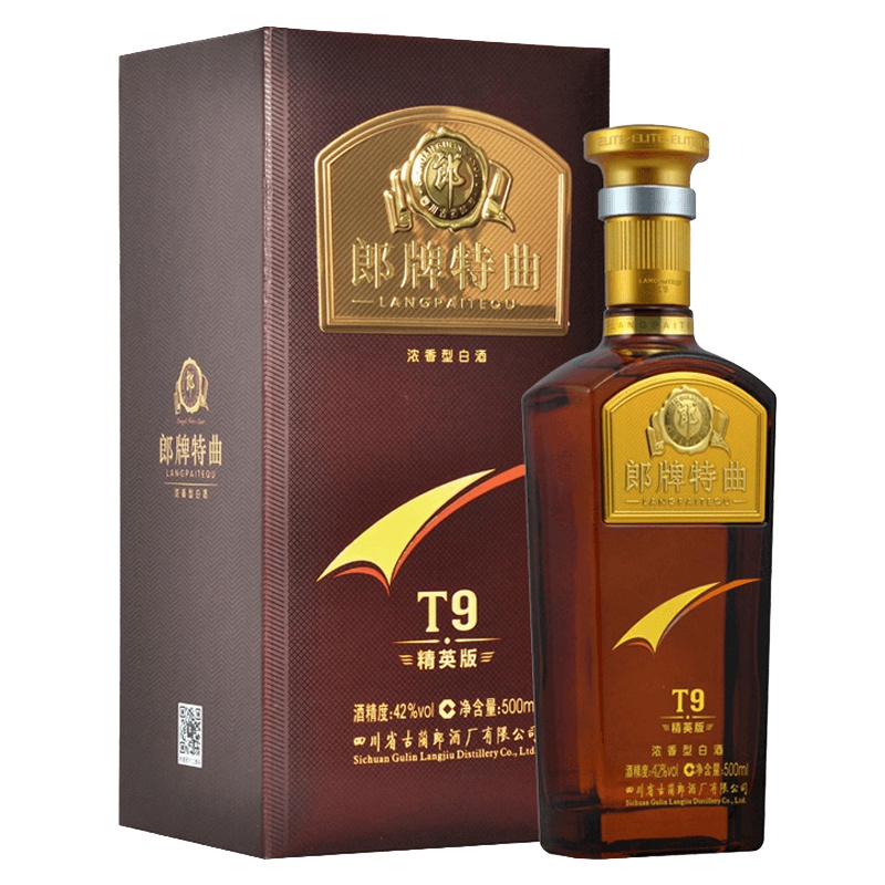 郎酒 郎牌特曲T9精英版 42度 500ml 单瓶装 浓香型白酒