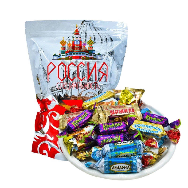 金粉世家 俄罗斯进口巧克力糖果1kg 精选多种糖果混合零食