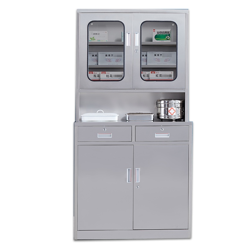 埔盾 不锈钢304材质药品柜美容院医院诊所201无菌二斗储存柜