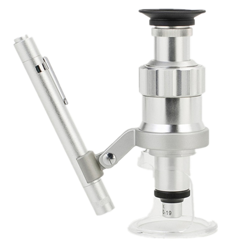 台式立式LED光源高倍放大镜高清显微镜40倍60倍100倍带刻度显微镜高精度显微镜