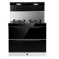 火星人（marssenger）E52B/X 集成灶消毒柜 曲面拢烟抽油烟机燃气灶 烟灶消毒套餐一体灶 液化气