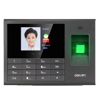 得力(deli)人脸考勤机3765指纹人脸识别一体机面部识别公司员工刷脸上下班打卡签到器智能 3765全国联保+8GU盘