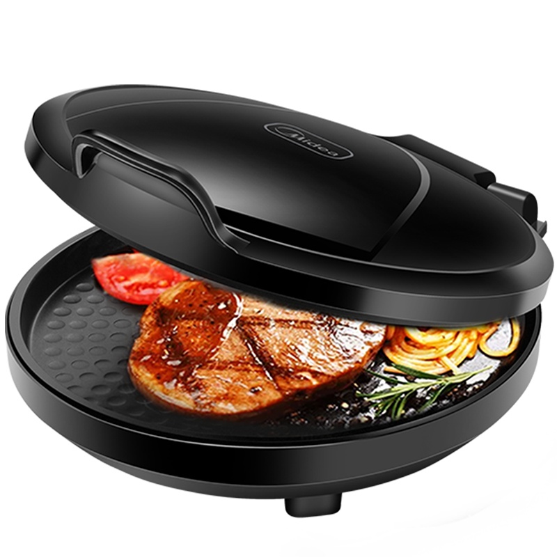 美的(Midea) 煎烤机MC-JHN30F电饼铛电饼档家庭用双面加热加大加深烤盘大尺寸上下盘电煎烤烙饼