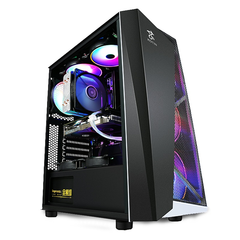 京天(KOTIN)酷睿i3 10100F/GTX1650/8G/240G游戏家庭影音娱乐定制电脑主机组装电脑