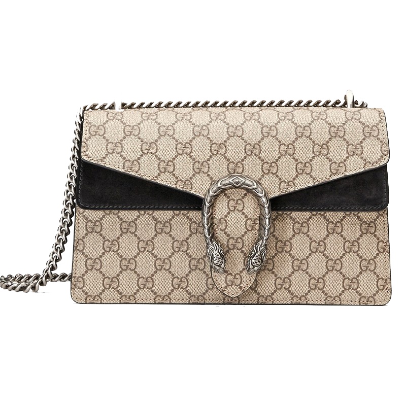 [海外直邮]GUCCI 古驰女包Dionysus系列棕色小号链条单肩斜挎包400249 KHNRN 9769