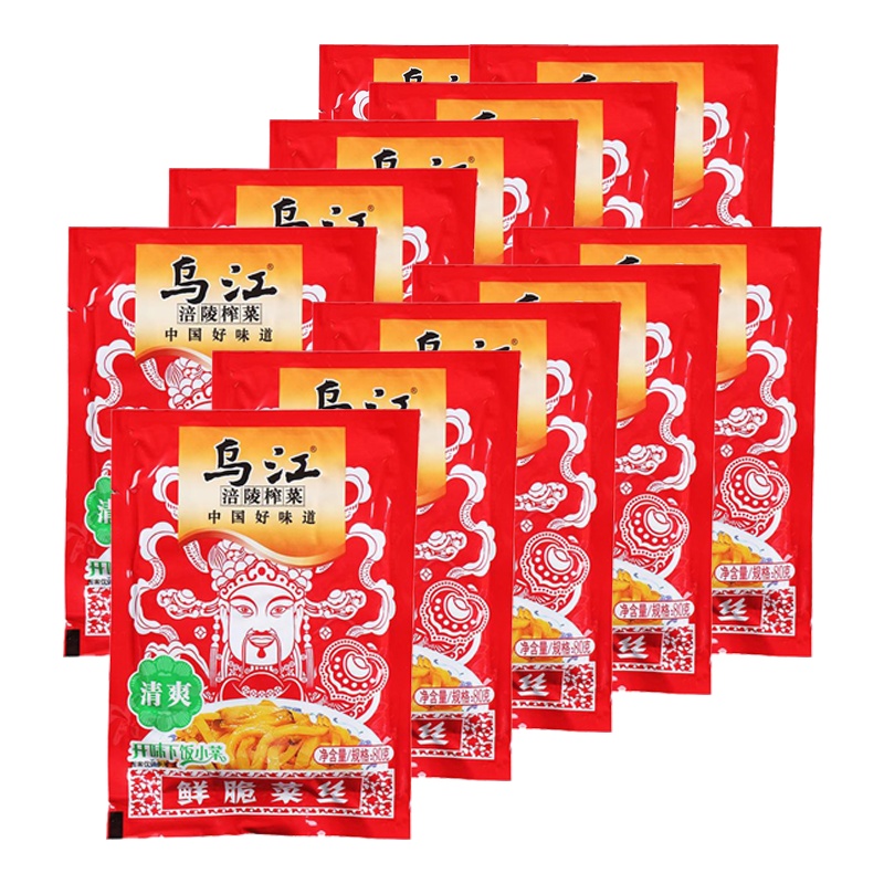 乌江 清爽鲜脆菜丝70g*10