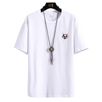 绅士空间2021夏季短袖t恤男印花修身上衣男衣服T恤圆领套头打底衫潮MD.1128