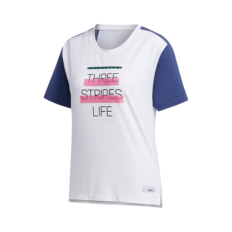 阿迪达斯(adidas)neo W SS TEE 2 女士圆领运动短袖T恤FN6549