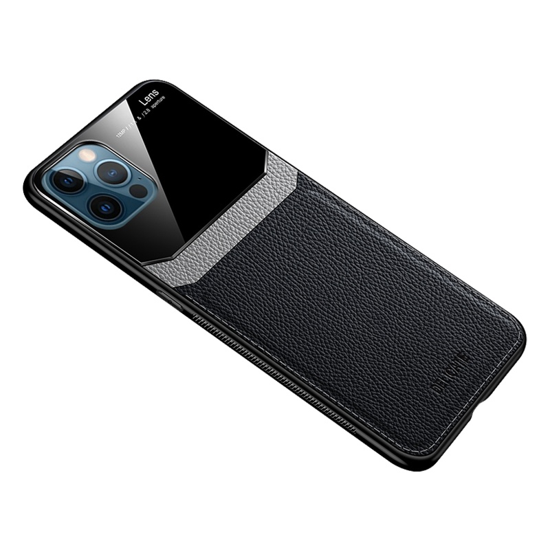 魅爱琳 iPhone12 Pro Max手机壳苹果12mini保护套苹果12pro外壳商务皮纹防摔软套全包轻薄散热手机套