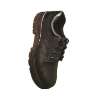 祺宝 QIBAO 78032-36-V 黑色牛皮低帮防砸 防刺穿安全鞋，36码