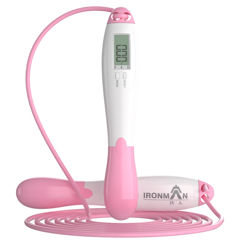 铁人无绳跳绳健身减肥运动专业计数器儿童学生中考专用女燃脂绳子