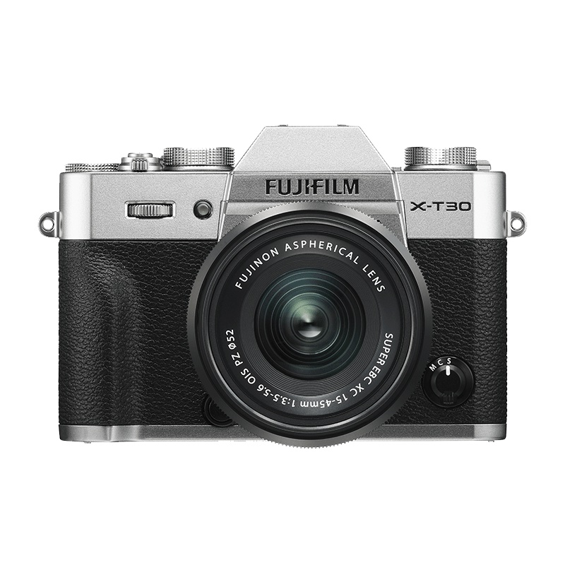 富士(FUJIFILM)X-T30/XT30 微单相机 单镜头套装 银色(15-45mm镜头 ) 2610万像素 4K视频vlog 蓝牙WIFI