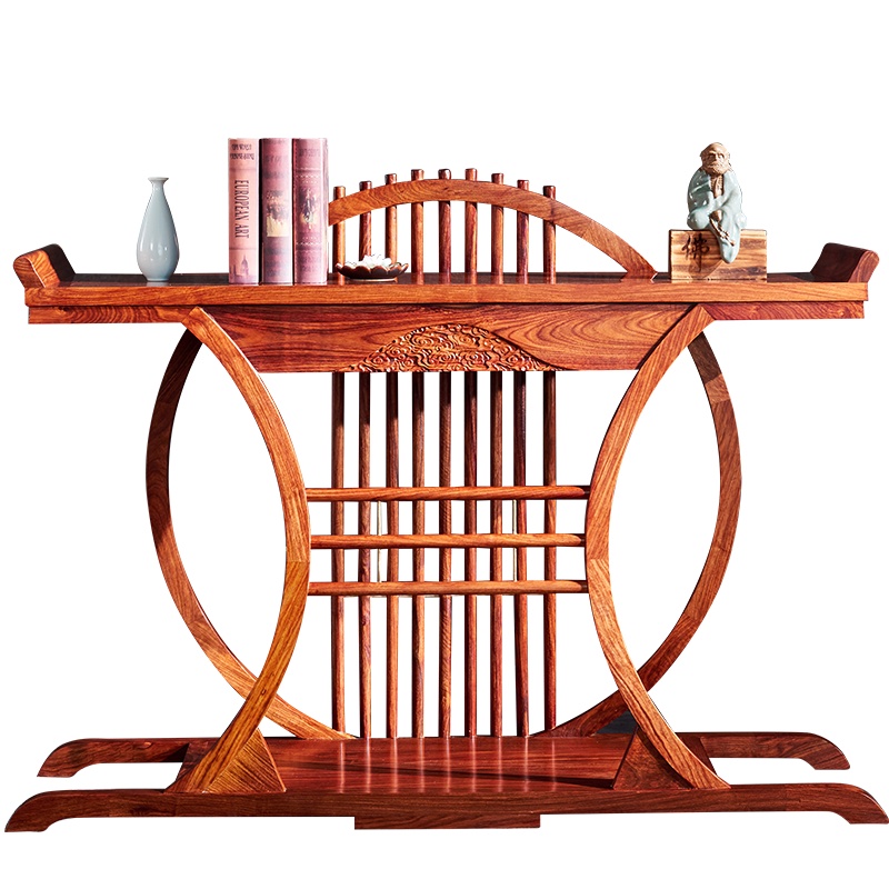 周家庄红木家具非洲花梨（学名：刺猬紫檀）供桌 实木香案 佛台 贡桌 装饰台 玄关桌 新中式 条案 客厅条案