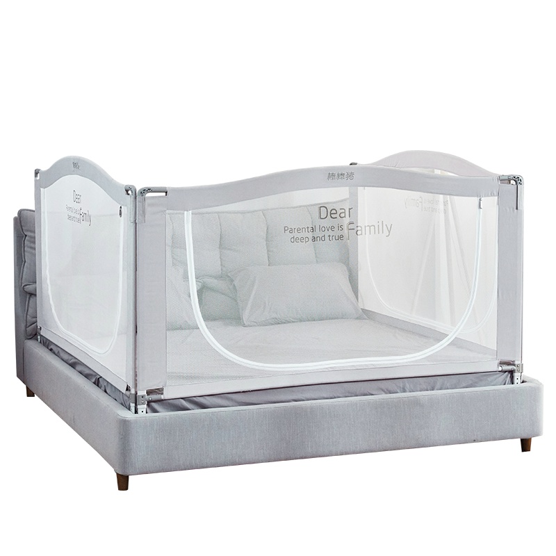 棒棒猪宝宝防摔防掉婴儿童床护栏杆床边床围挡板加高1.5-2米通用