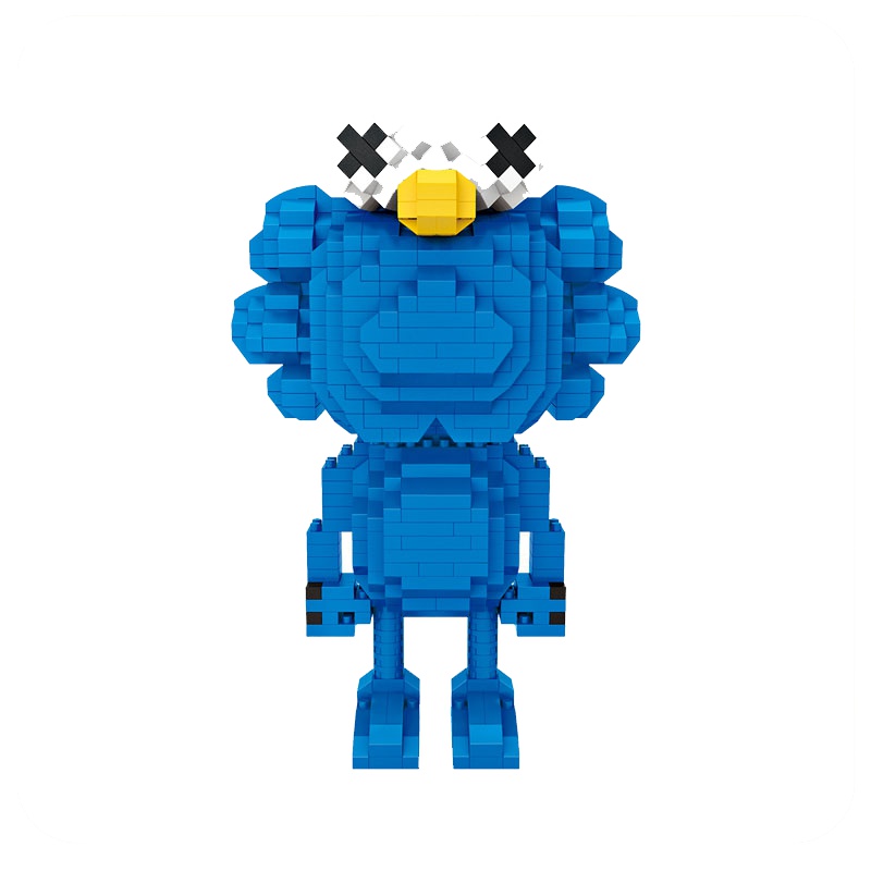 LOZ/俐智微颗粒拼插积木网红款卡通拼搭儿童玩具女孩14岁摆件饰品9219KAWS萌趣小蕾870PCS